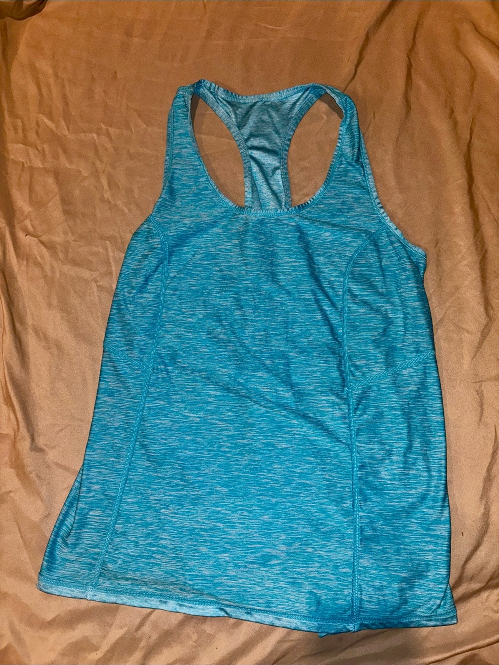Xersion Blue Heather Racerback Performance Tank - Picture 5 of 9